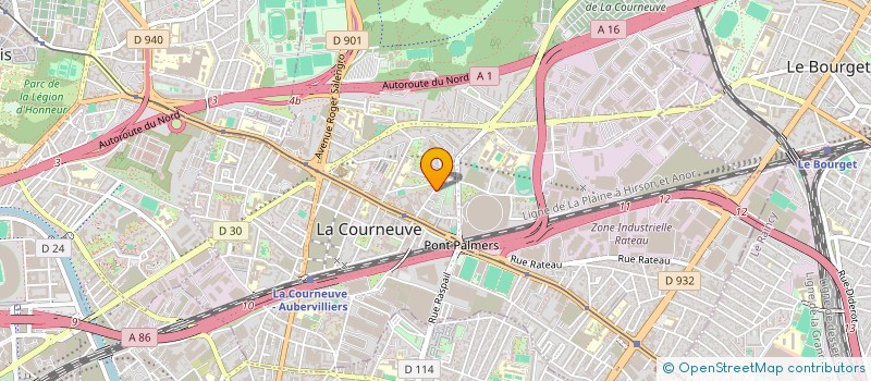 localisation de l'entreprise SNACK BURGER PIZZA à LA COURNEUVE