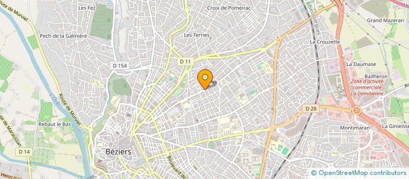 localisation de l'entreprise SNACK CALIFORNIA à BEZIERS