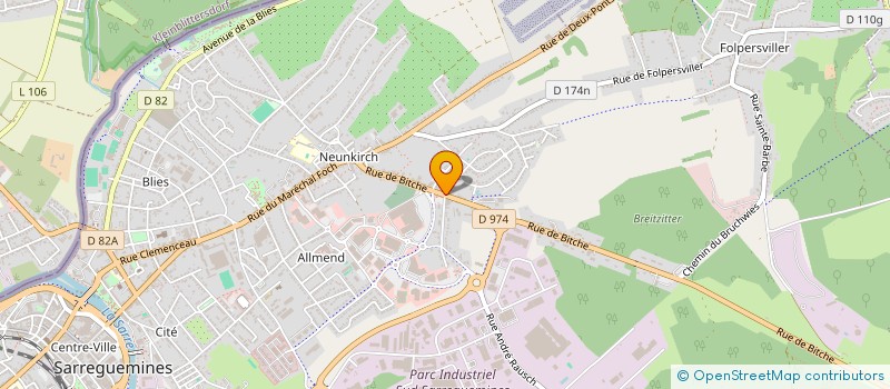 localisation de l'entreprise SNACK CHEZ FIRST à SARREGUEMINES