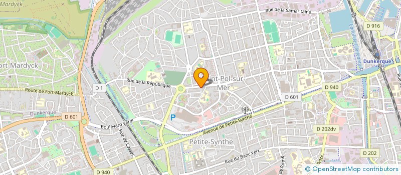 localisation de l'entreprise SNACK CITY à DUNKERQUE