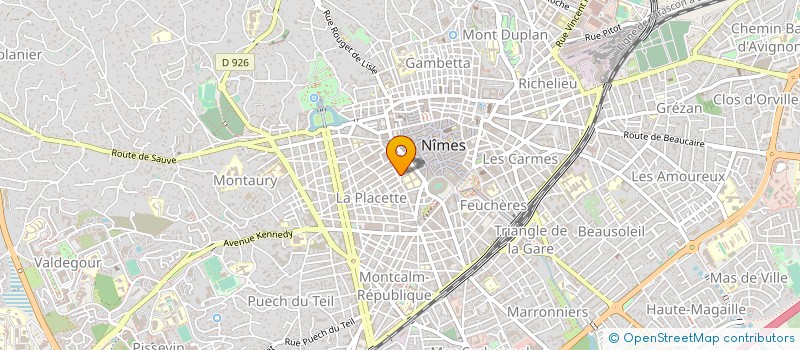 localisation de l'entreprise SNACK DAUDET  NIMES