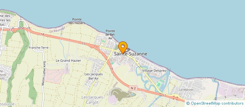 localisation de l'entreprise SNACK DE L'ARRONDI / MAREAV à SAINTE-SUZANNE