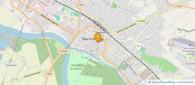 localisation de l'entreprise SNACK DE LA FONTAINE à MARMANDE