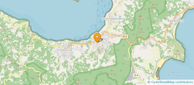 localisation de l'entreprise SNACK DE LA POSTE à CHIRONGUI