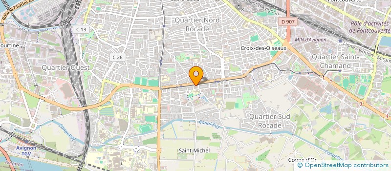 localisation de l'entreprise SNACK DE LA ROCADE  AVIGNON