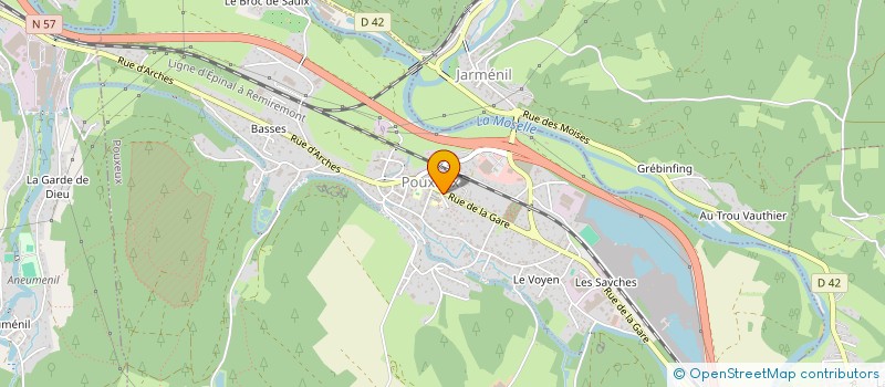 localisation de l'entreprise SNACK DELICES  POUXEUX