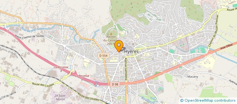 localisation de l'entreprise SNACK DES PALMIERS à HYERES