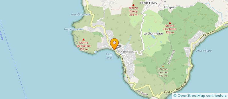 localisation de l'entreprise SNACK DLO FERRE à LES ANSES-D'ARLET