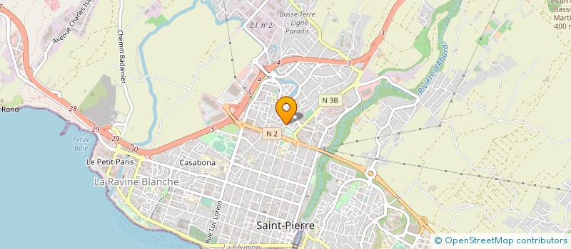 localisation de l'entreprise SNACK DU BOULEVARD à SAINT-PIERRE