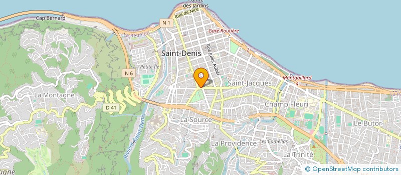 localisation de l'entreprise SNACK DU JARDIN 2  SAINT-DENIS