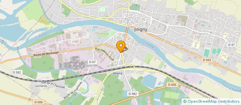 localisation de l'entreprise SNACK DU ROND POINT à JOIGNY