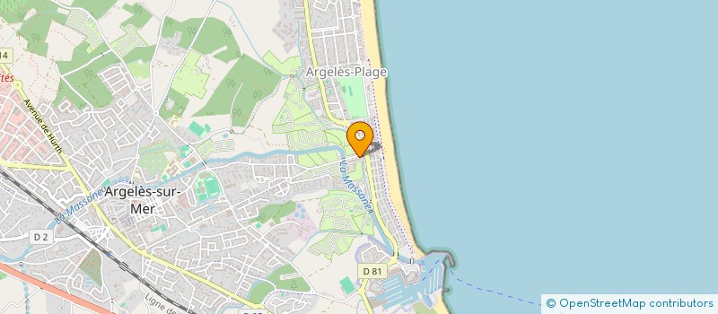 localisation de l'entreprise SNACK ET GRILL 66 à ARGELES-SUR-MER