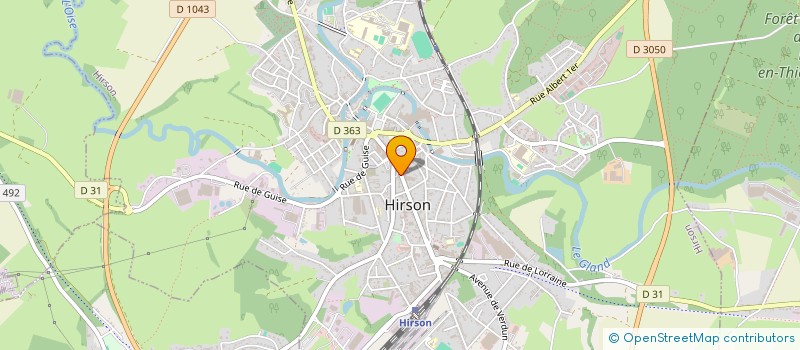 localisation de l'entreprise SNACK EXPRESS  HIRSON