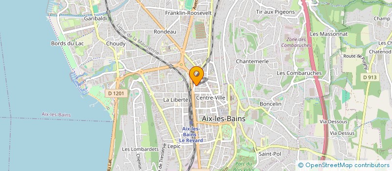 localisation de l'entreprise SNACK FAURY HEWETTT  AIX-LES-BAINS