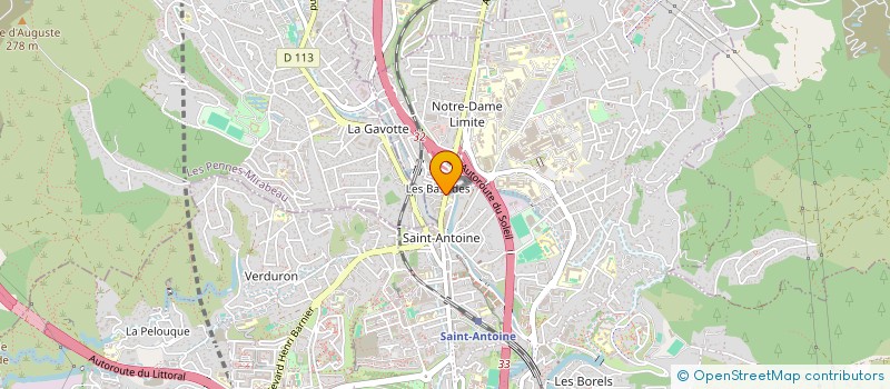 localisation de l'entreprise SNACK LA GRILLADE SAINT ANTOINE à MARSEILLE