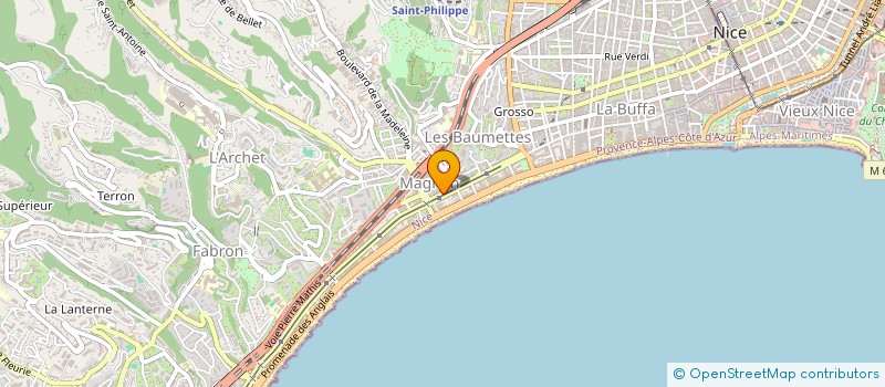 localisation de l'entreprise SNACK LA PISCINE à NICE