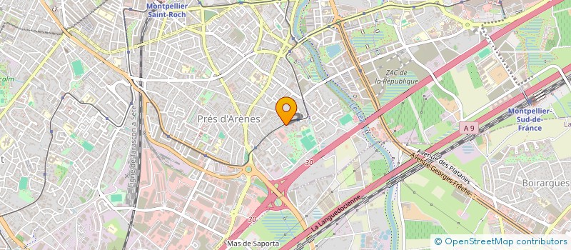 localisation de l'entreprise SNACK LA RAUZE SARL à MONTPELLIER