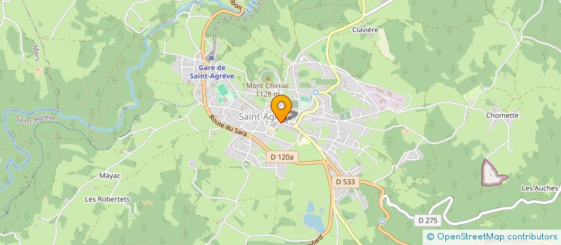 localisation de l'entreprise SNACK LE 07  SAINT-AGREVE