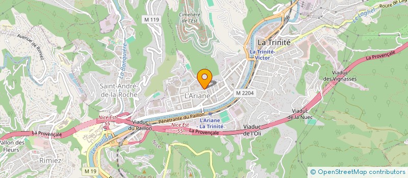 localisation de l'entreprise SNACK LE CASTOR à NICE