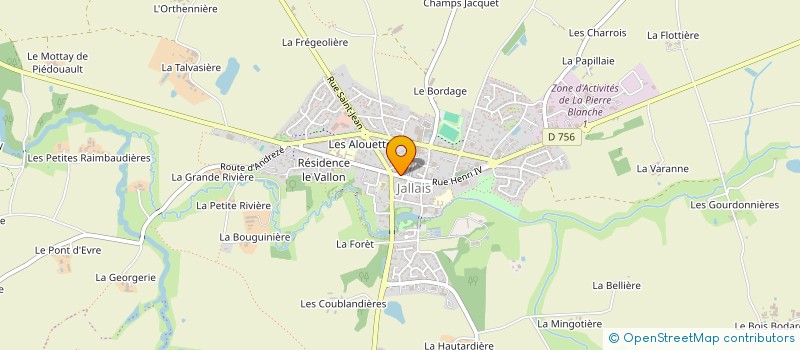 localisation de l'entreprise SNACK LE CHATEAU  BEAUPREAU-EN-MAUGES