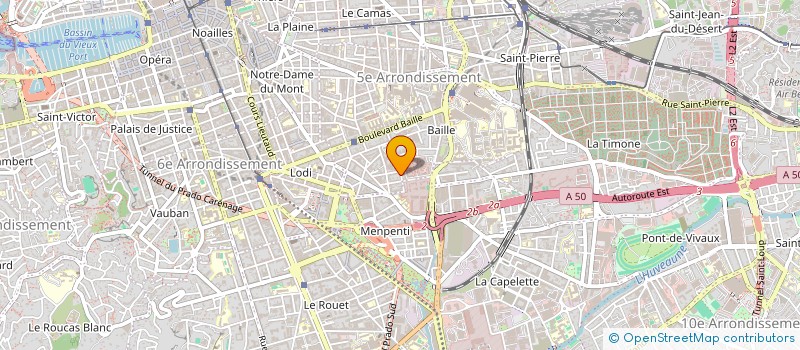 localisation de l'entreprise SNACK LE PITCH à MARSEILLE