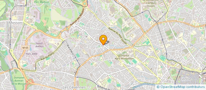 localisation de l'entreprise SNACK LES CEVENNES à MONTPELLIER