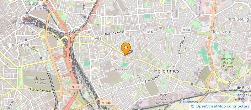 localisation de l'entreprise SNACK MARBRERIE à LILLE