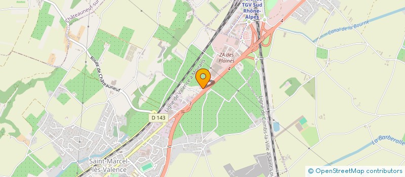 localisation de l'entreprise SNACK SAUDADE PORTUGAL  SAINT-MARCEL-LES-VALENCE