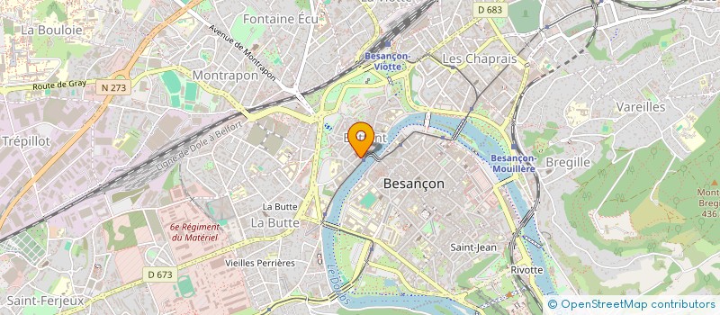 localisation de l'entreprise SNACKFOOD PIZZA à BESANCON