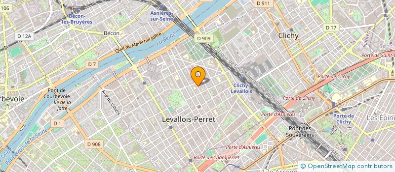 localisation de l'entreprise SNACKIN'SIDE à LEVALLOIS-PERRET
