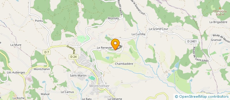 localisation de l'entreprise SNAT DU RENEVIER  MONTROTTIER