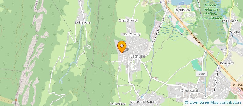 localisation de l'entreprise SNB  LATHUILE