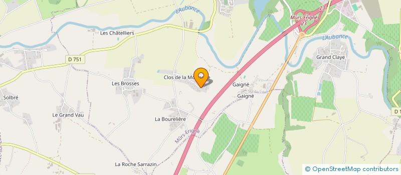 localisation de l'entreprise SNB IMMO  MURS-ERIGNE