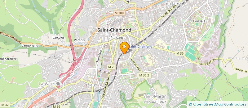 localisation de l'entreprise SNB2 à SAINT-CHAMOND