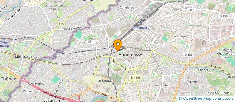 localisation de l'entreprise SNBC  ANNEMASSE