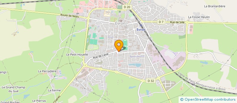 localisation de l'entreprise SNC 2Y  EVRON