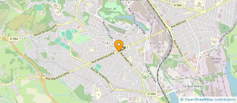 localisation de l'entreprise SNC 4 CHEMINS  LE CREUSOT