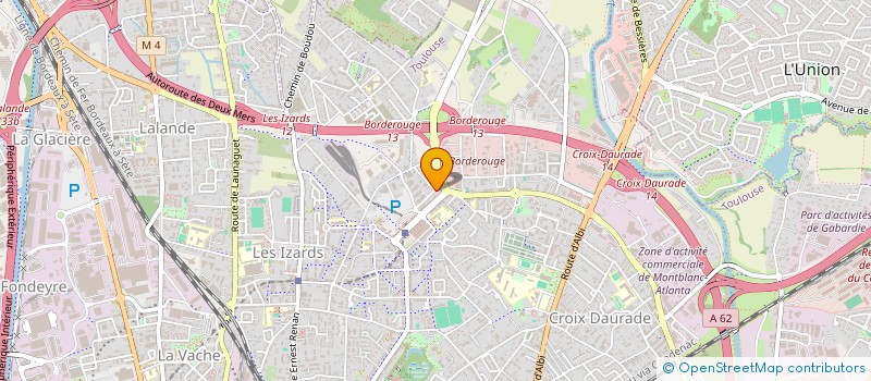 localisation de l'entreprise SNC 88-92 SARTORIS- LA GARENNE  TOULOUSE