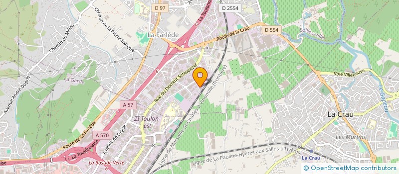 localisation de l'entreprise SNC A.B.F.AUTO à LA FARLEDE