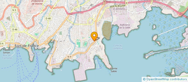 localisation de l'entreprise SNC A12H INDUSTRIES  FORT-DE-FRANCE