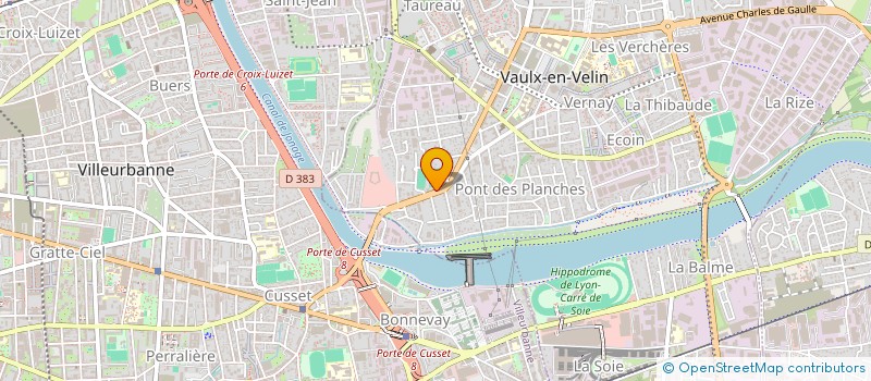localisation de l'entreprise SNC A2K à VAULX-EN-VELIN