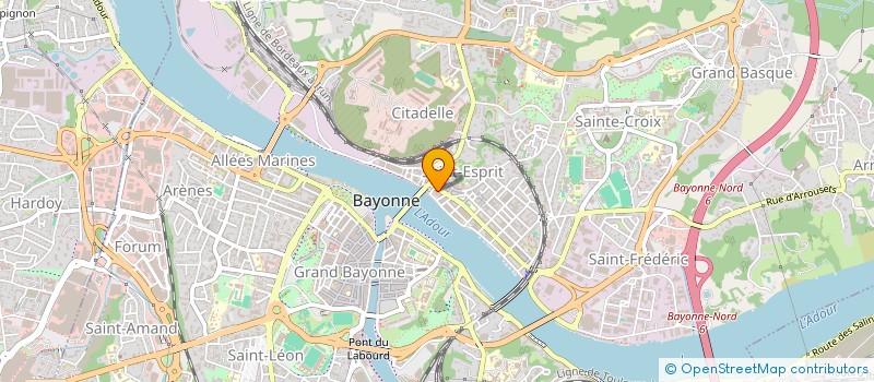 localisation de l'entreprise SNC ABADIE CAILLEBA à BAYONNE