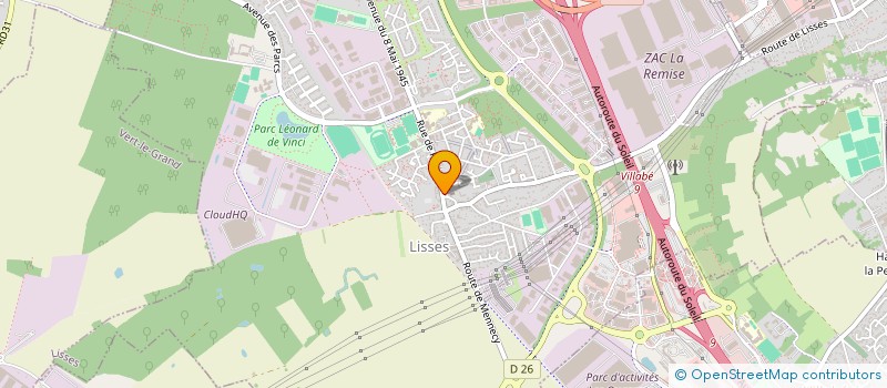 localisation de l'entreprise SNC AC  LISSES