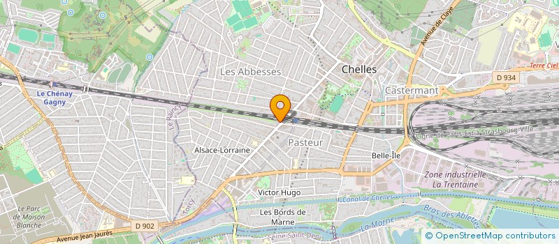 localisation de l'entreprise SNC ACP  CHELLES