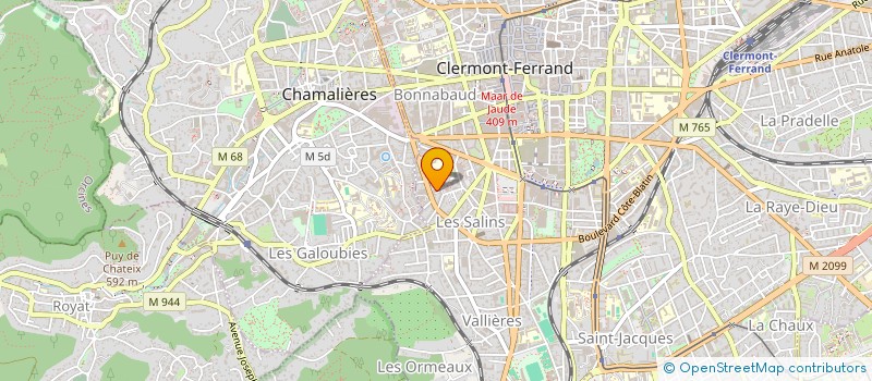 localisation de l'entreprise SNC ACTIF SARCI à CLERMONT-FERRAND