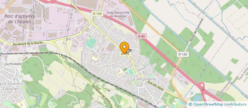 localisation de l'entreprise SNC ALICHORAN  LA VERPILLIERE