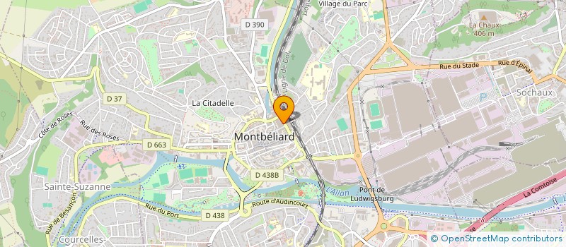 localisation de l'entreprise SNC ALTI 9  MONTBELIARD