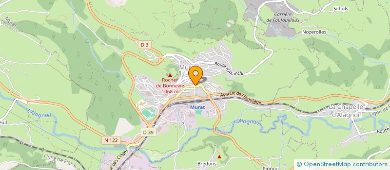 localisation de l'entreprise SNC AMILHAUD à MURAT