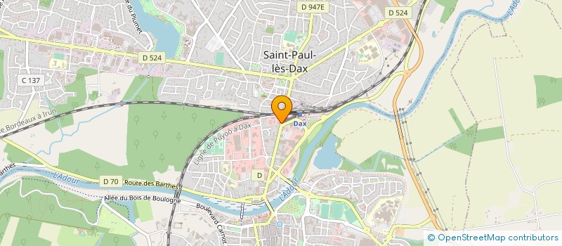 localisation de l'entreprise SNC AMIS à DAX