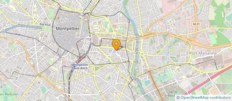 localisation de l'entreprise SNC ANTHENA COIFFURE à MONTPELLIER